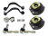 Revisión de chasis para PORSCHE 964 C4 M030 bujes cúpula rodamiento SET DELANTERO STD en AT