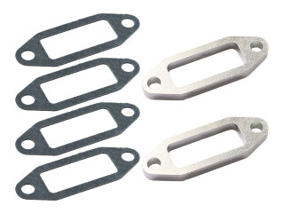 PORSCHE 356 912 熱交換器排気システム用接続フランジ + ガスケット SET