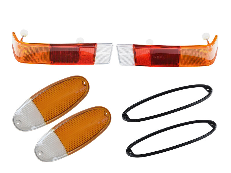Intermitente + cristal piloto trasero para PORSCHE 914 SET DELANTERO TRASERO