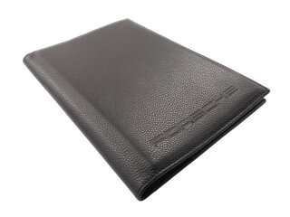 Cartella di bordo ORIGINALE PORSCHE 911 914 924 944 928 libretto service PELLE NERA