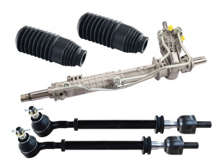 Steering gear + tie rods for PORSCHE 964 Carrera -91 SET in exchange