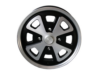 Jante alu 5,5x15 ET35 pour PORSCHE 914 Fuchs Style NOIRE