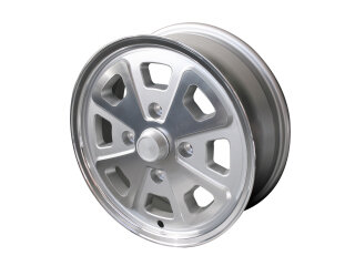 Jante alu 5,5x15 ET35 pour PORSCHE 914 Fuchs Style ARGENT