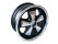 Cerchio in alluminio 6x15 ET36 per PORSCHE 356 C 911 F G 914-6 944 Fuchs NERO/LUCIDO