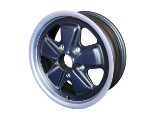 ポルシェ 356 C 911 FG 914-6 944 フックス スタイル マット ブラック用 6x15 ET36...