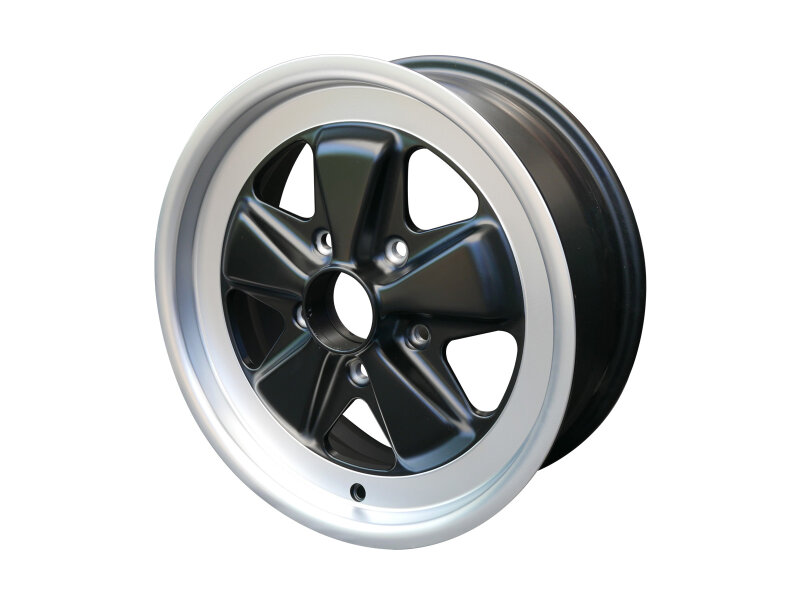 Alloy wheel 6x16 ET36 for PORSCHE 911 G 3.0 SC 3.2 Carrera Fuchs Style MATTE BLACK