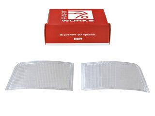 Lente indicadora para luz trasera PORSCHE 924/944, transparente/blanca, izquierda y derecha