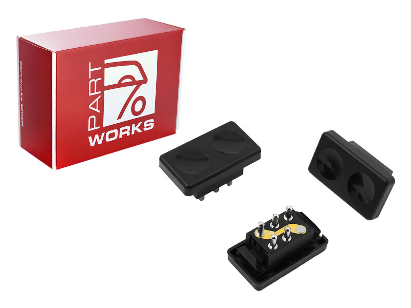 3 interruptores de elevalunas para PORSCHE 924 924S 944 hasta el 85. Interruptor NEGRO.