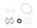 Dichtsatz Servopumpe für PORSCHE 924 928 944 968 964 +Dichtringe 94434792101