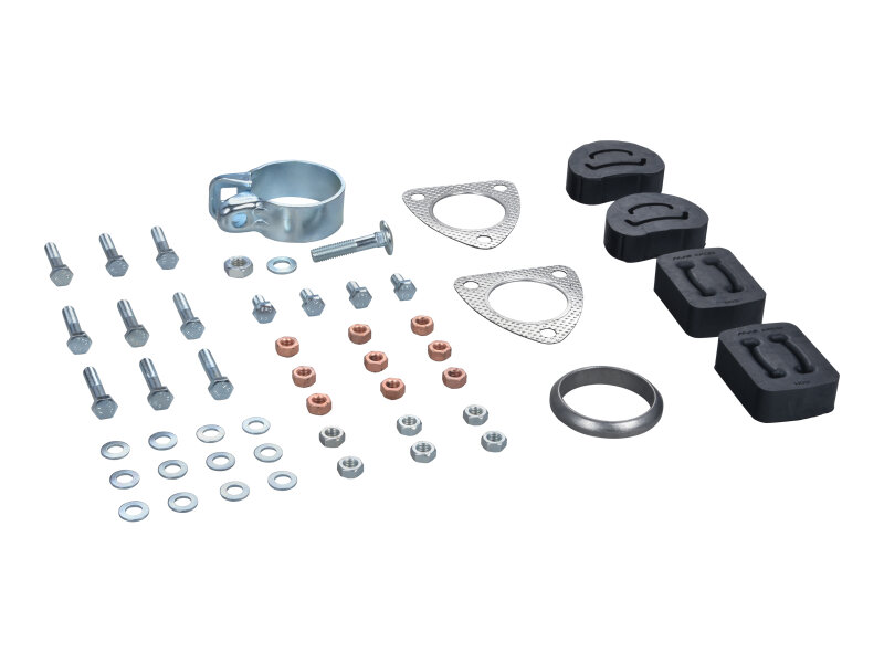 Exhaust Gasket + Rubber Mounts for PORSCHE 944 924S Rear...