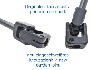 中間ステアリングシャフト ポルシェ 924S 944 パワーステアリングなし 415mm セット 交換用