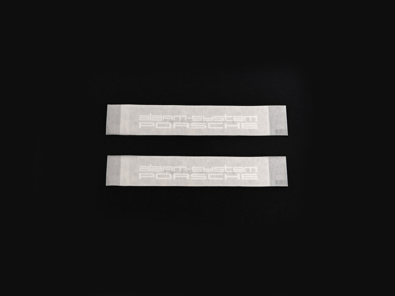 2 Adesivos para Sistema de Alarme PORSCHE 911 944 964 993...