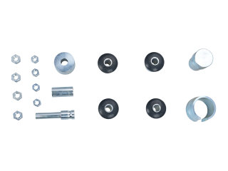 Suporte de borracha para 2 bra&ccedil;os triangulares para PORSCHE 928 4.5 4.7 S at&eacute; -86 CONJUNTO SUPERIOR DIANTEIRO