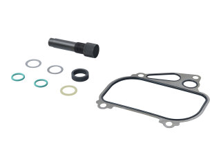 Oil cooler gasket set for PORSCHE 944 968 from 86 onwards - Heat exchanger + tool