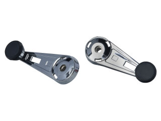 2x Window cranks for PORSCHE 911 F/G SC up to -83 Window regulator CHROME