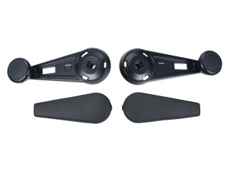 2x window cranks for PORSCHE 911 up to -83 window regulator + cover BLACK