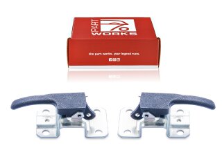 ポルシェ 924 944 -85 924S 用ドアハンドル 2個 インテリア L+R ブラック