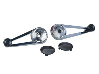 2x manovelle alzacristalli per PORSCHE 911 F SWB fino al 68 Alzacristalli + copri-coperchi