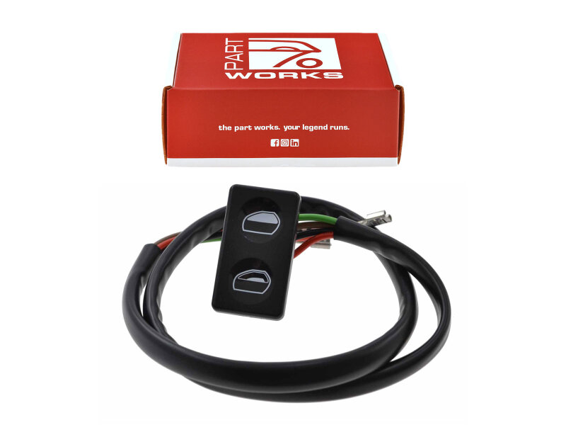 1 interruptor de elevalunas para PORSCHE 928, color negro
