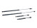 4x Gas Springs for Hood + Trunk Lid for PORSCHE 968 Damper Set
