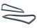 2x guarnizione finestrino triangolare per PORSCHE 911 F -68 striscia di tenuta L+R