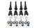 4x Injector Afdichtingsset voor PORSCHE 924 944 968 928 + CONNECTORS