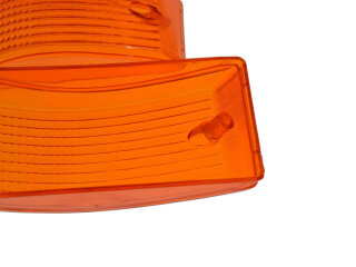 Lentes de intermitente para intermitentes delanteros PORSCHE 924 944, NARANJA, Izquierda + Derecha