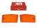 Indicator lens for PORSCHE 924 944 front indicators, ORANGE, L+R