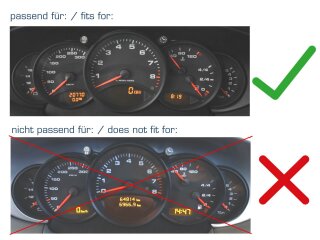 Snelheidsmeterdisplay voor PORSCHE 996 Boxster 986 instrumentenpaneel boordcomputer LINKS