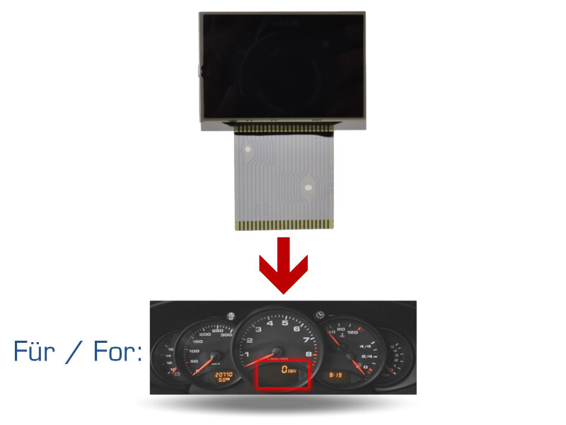Tacho Display für PORSCHE 996 Boxster 986...