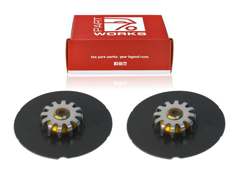 2x Damping Plates Brake Caliper for PORSCHE 928 964 993...