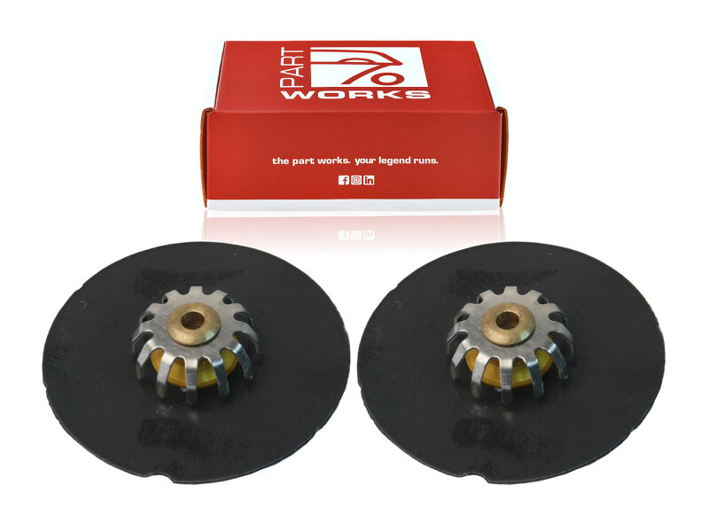 2x Piastre di smorzamento Pinza Freno per PORSCHE 964 turbo 993 Carrera POSTERIORE 34mm