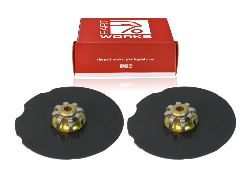 2x Piastre di smorzamento per PORSCHE 964 Carrera 993 968...