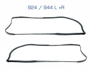 2x Junta de puerta para PORSCHE 924 944 Coupé Goma...