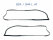 2x Door Seals for PORSCHE 924 944 Coupe Door Rubber L+R OE Manufacturer