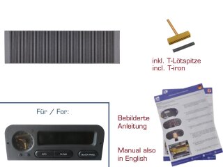 Contactfilm boordcomputer voor Saab 900 II servicedisplay...