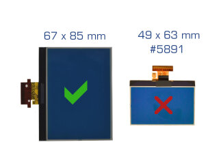 &Eacute;cran de compteur de vitesse pour combin&eacute; dinstruments VW Golf 5 V Passat, ordinateur de bord MFA FIS 2 mm