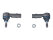 2x spoorstangeind voor PORSCHE 944 83- 968 met servo L+R