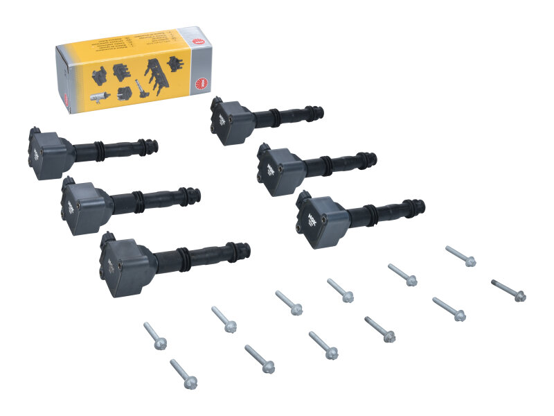6x ignition coil for PORSCHE 996 3.4 Carrera 986 Boxster NGK