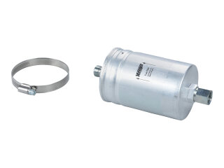 Filtro de combustible para PORSCHE 911 3.2 924S 928 944 964 993 + abrazadera HENGST