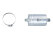 Filtre à carburant pour PORSCHE 911 3.2 924S 928 944 964 993 + collier HENGST