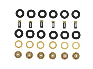 6x injectorafdichtingsset voor PORSCHE 964 993 met filters