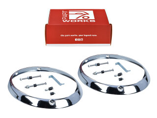 2x Scheinwerferring für PORSCHE 911 F/G Carrera...