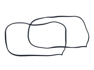 2x Deurrubbers voor PORSCHE 911 F/G 964 993 Coup&eacute; L+R