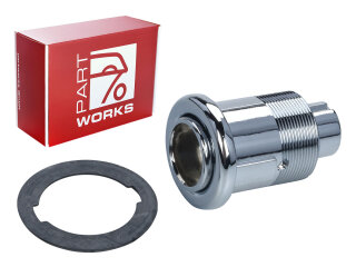 Cerradura trasera para tapa de cierre a presión...