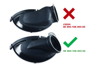 Conducto de aire para el ventilador del motor del PORSCHE...