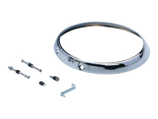 1 aro de faro para PORSCHE 911 F/G Carrera turbo, aro cromado + tornillos