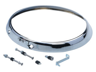1 cerclage de phare pour PORSCHE 911 F/G Carrera turbo, cerclage chrom&eacute; + vis