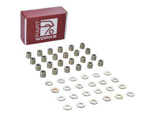 SET 24x tuercas de culata para PORSCHE 911 F/G 930 78- + Arandelas