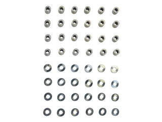 24x シリンダーヘッドナット PORSCHE 911 F/G 930 78- + ワッシャーセット